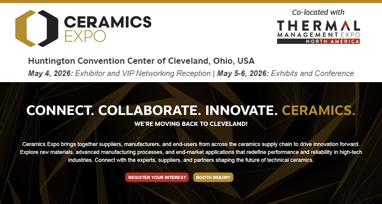 2026美国克利夫兰工业陶瓷及耐火材料展览会