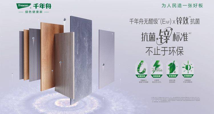 千年舟「锌」技术亮相广州定制家居展，打开抗菌板材新局面！