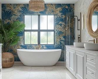  2026浴室设计五大趋势：从自然肌理到智能可持续