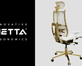 俄罗斯家具商Metta推出纯金人体工学椅，售价45万人民币