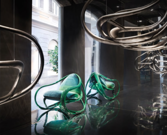 风靡全球的网红单品：GIORGETTI “MOVE”实木摇摆椅