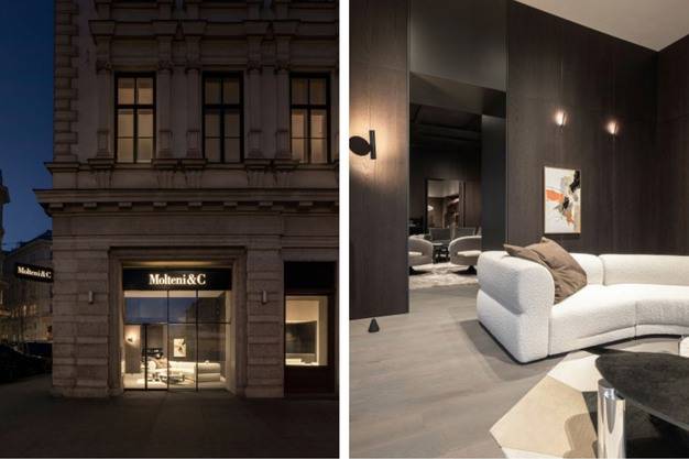400㎡双层旗舰店亮相维也纳，Molteni&C 加码中欧高端设计市场