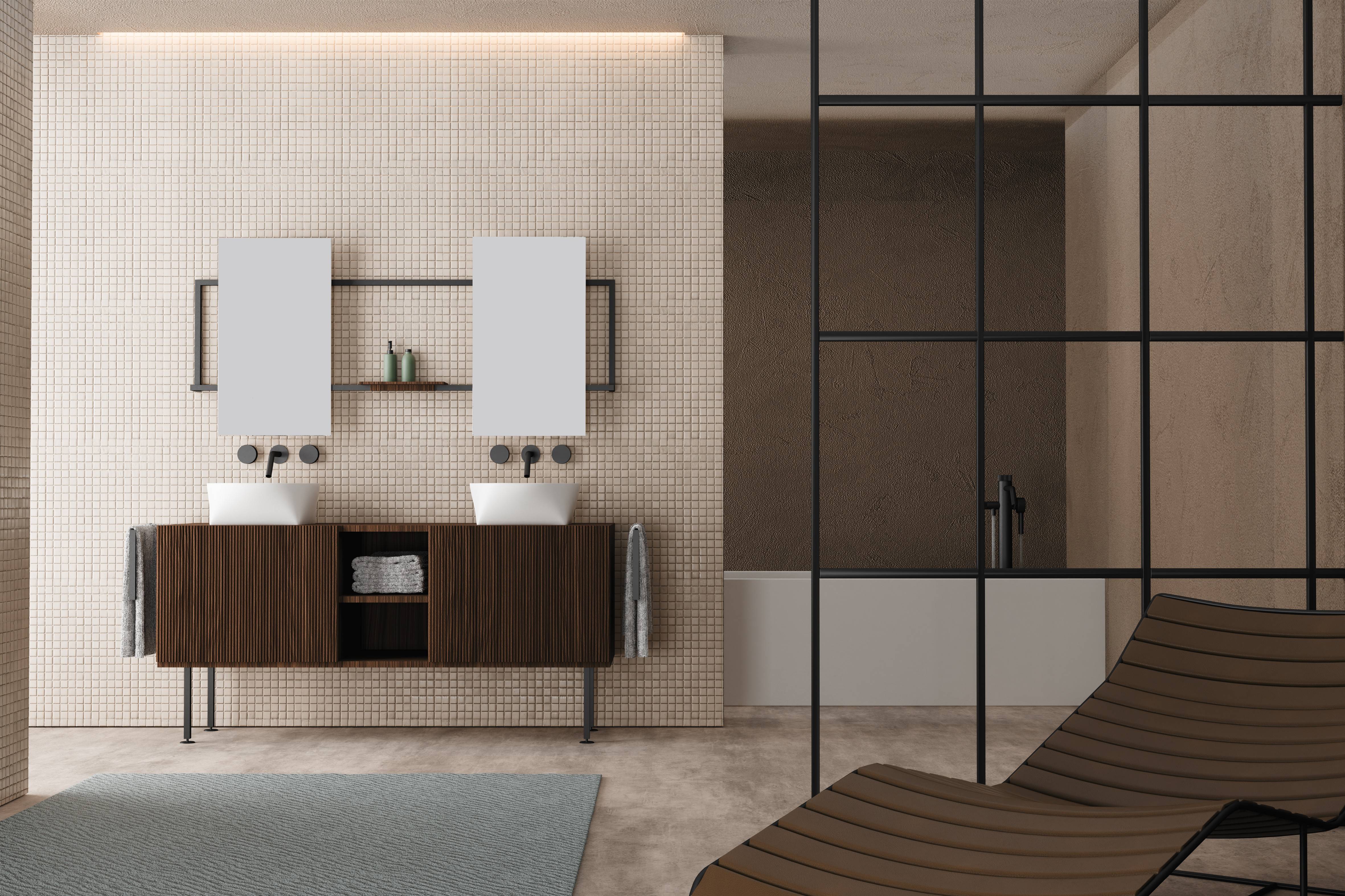 创新卫浴品牌 Scarabeo米兰展新品预览：以方圆相融的几何语言，演绎平衡之美