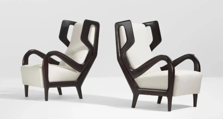 纤腿、展背、软包——吉奥·庞蒂Rare Lounge Chairs把“轻”做到极致  