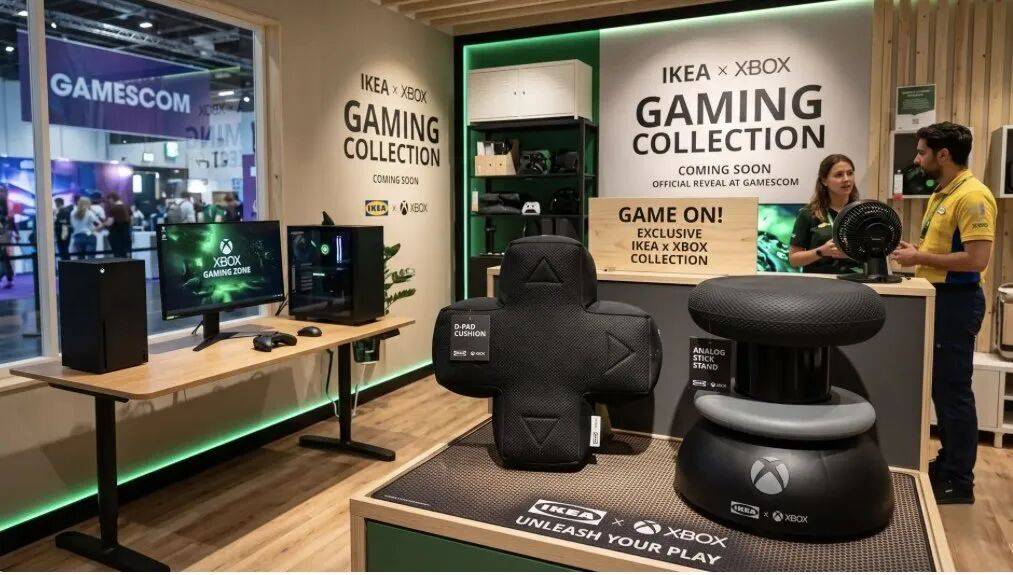 摇杆变矮凳、方向键变抱枕：Xbox × IKEA联名家具来了！