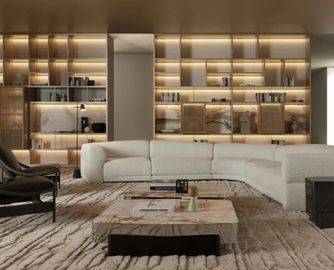 Molteni&C Emile：雕塑感模块化沙发，分而合一的当代居住哲学