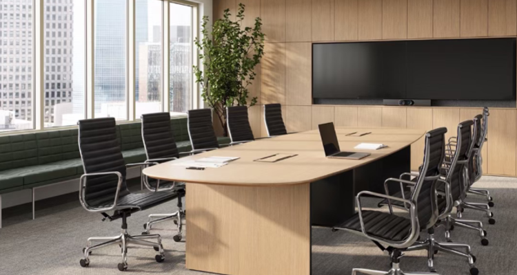 Herman Miller发布Byne Meeting Table：一张能适应不同会议的桌子